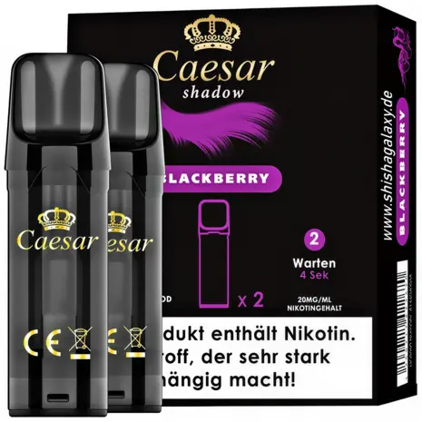 Caesar Caesar Shadow - Blackberry - Liquid Pod - 2 ml - Nikotin 20 mg - 2er Pack (4ml)