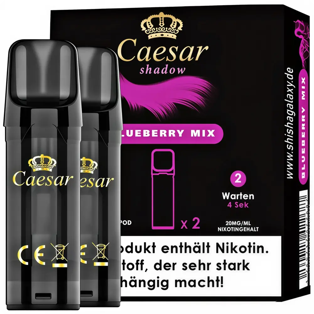 elfbar elfa master akku Caesar Shadow - Blueberry Mix - Liquid Pod - 2ml - Nikotin 20mg