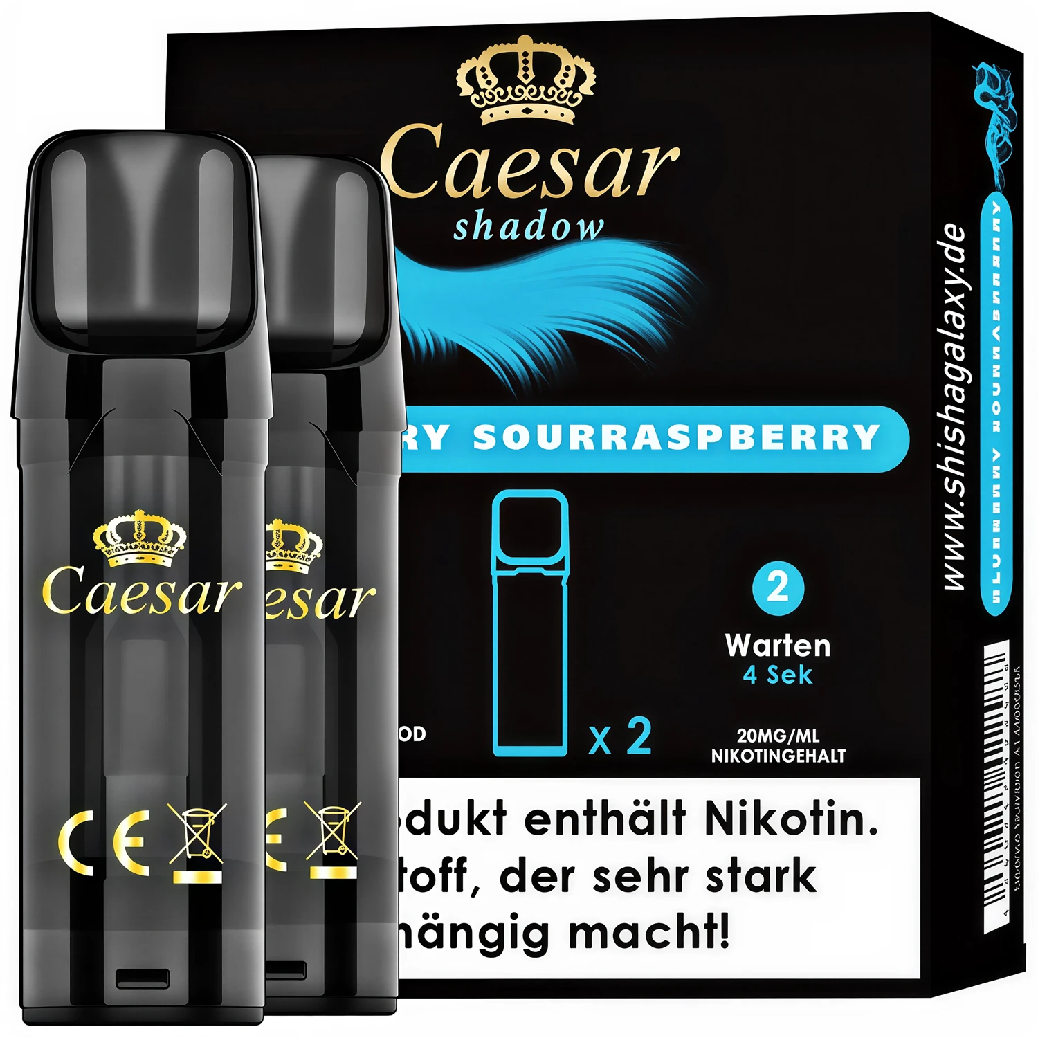 Caesar Shadow - Blueberry Sour Raspberry - Liquid Pod - Nikotin 20mg