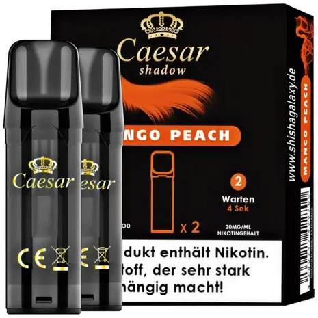 Caesar Caesar Shadow - Mango Peach - Liquid Pod - 2 ml - Nikotin 20 mg - 2er Pack (4ml)