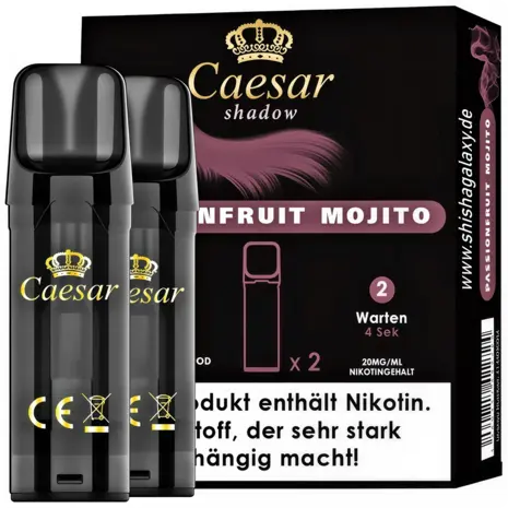 Caesar Caesar Shadow - Passionfruit Mojito - Liquid Pod - 2 ml - Nikotin 20 mg - 2er Pack (4ml)