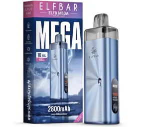 Elfbar ELFX MEGA – 2800 mAh Pod‑System Basisgerät – Cyan – E‑Zigarette