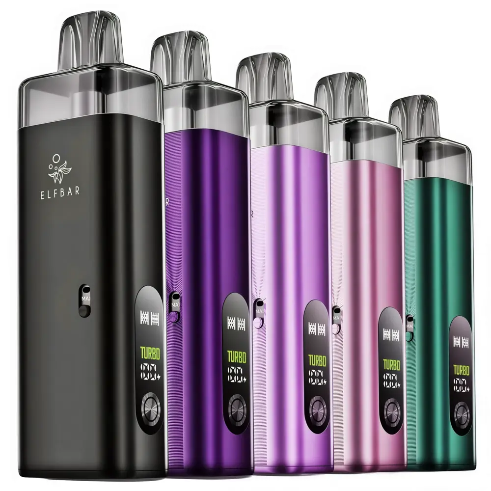 Elfbar Elfbar ELFX MEGA – 2800 mAh Pod‑System Basisgerät – Cyan – E‑Zigarette