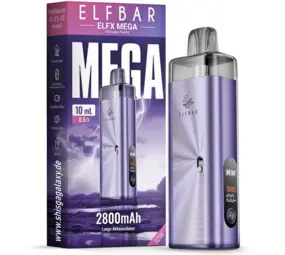 Elfbar ELFX MEGA – 2800 mAh Pod‑System Basisgerät – Purple – E‑Zigarette