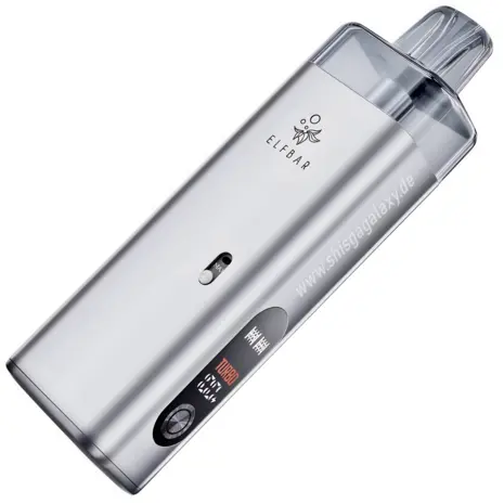 Elfbar Elfbar ELFX MEGA – 2800 mAh Pod‑System Basisgerät – Silver – E‑Zigarette
