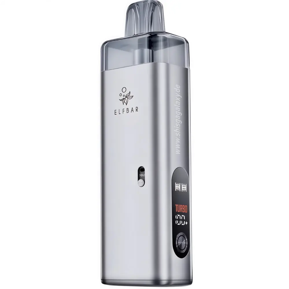 Elfbar Elfbar ELFX MEGA – 2800 mAh Pod‑System Basisgerät – Silver – E‑Zigarette