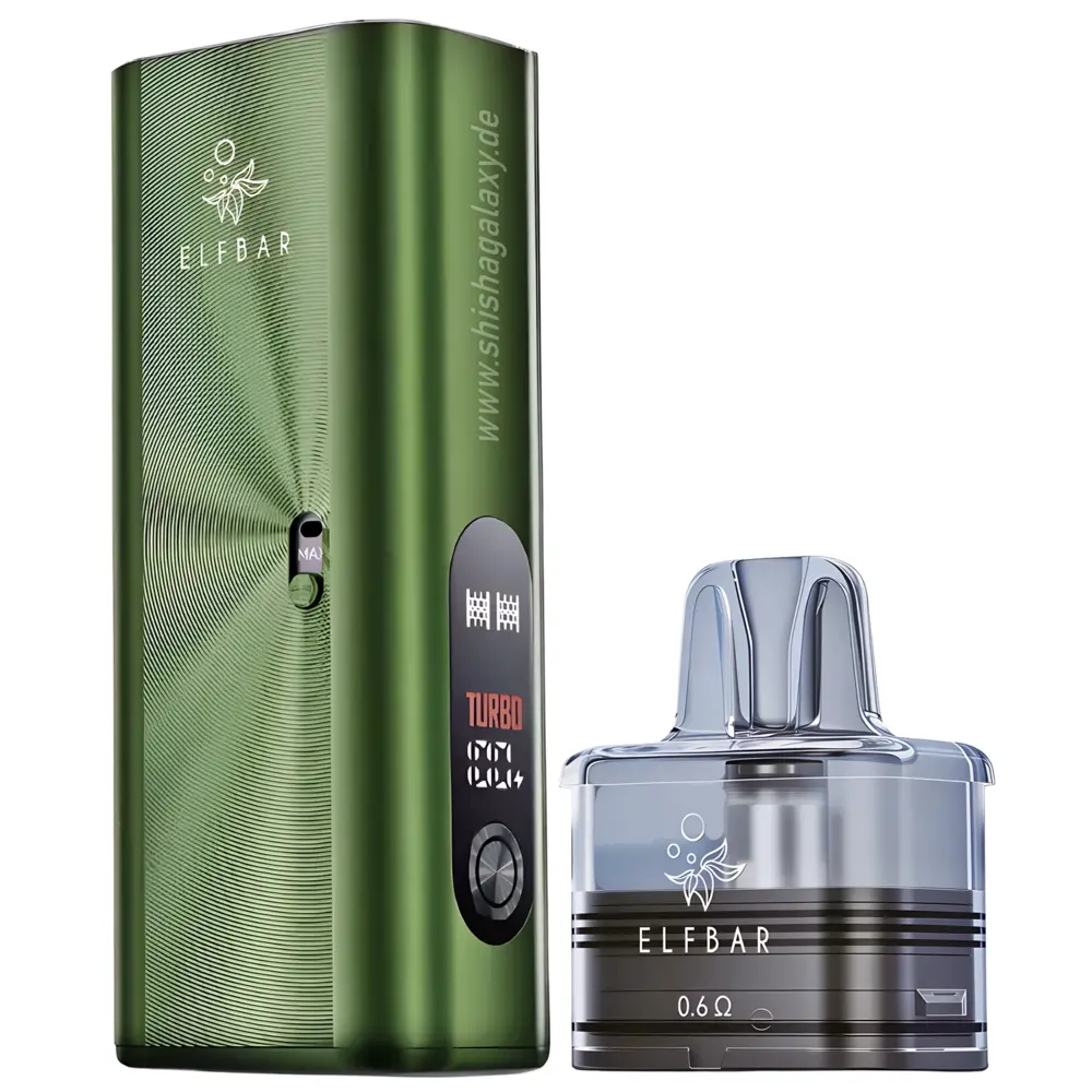 Elfbar Elfbar ELFX MEGA – 2800 mAh Pod‑System Basisgerät – Green – E‑Zigarette