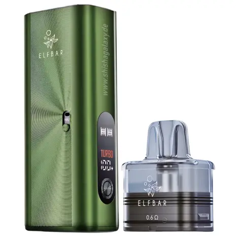 Elfbar Elfbar ELFX MEGA – 2800 mAh Pod‑System Basisgerät – Green – E‑Zigarette
