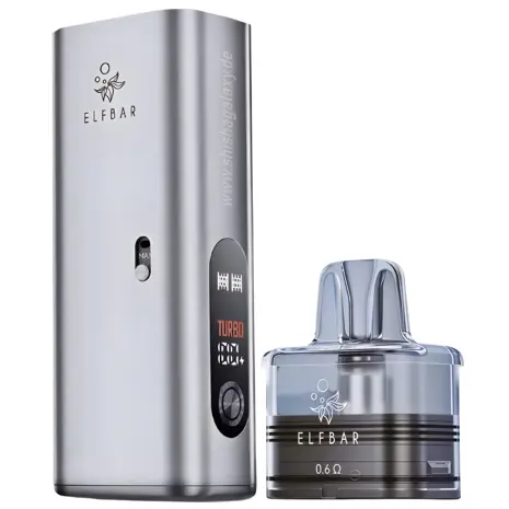 Elfbar Elfbar ELFX MEGA – 2800 mAh Pod‑System Basisgerät – Silver – E‑Zigarette