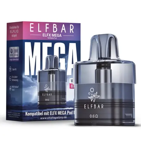 Elfbar Elfbar ElfX MEGA - Leerpod - 0,6 Ohm - 10 ml