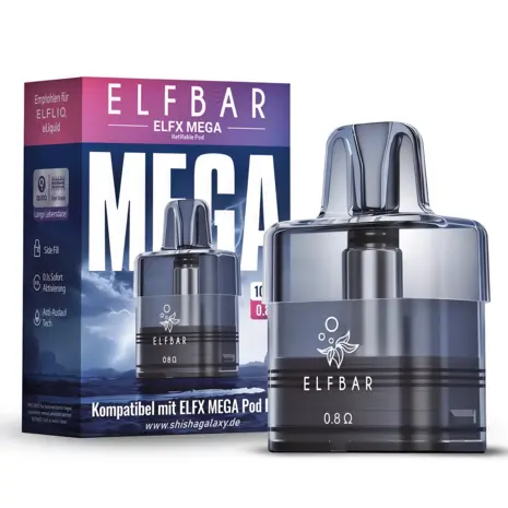 Elfbar Elfbar ElfX MEGA - Leerpod - 0,8 Ohm - 10 ml