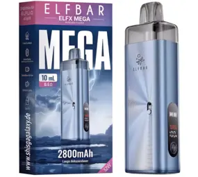 Elfbar Elfbar ELFX MEGA Pod Kit (Cyan) – 2800 mAh – inkl. 10ml Pod