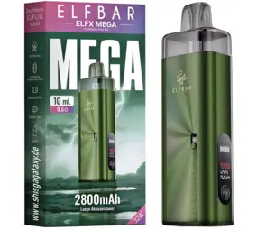 Elfbar ELFX MEGA – 2800 mAh Pod‑System Basisgerät – Green – E‑Zigarette