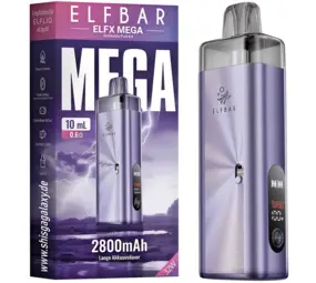 Elfbar ELFX MEGA – 2800 mAh Pod‑System Basisgerät – Purple – E‑Zigarette
