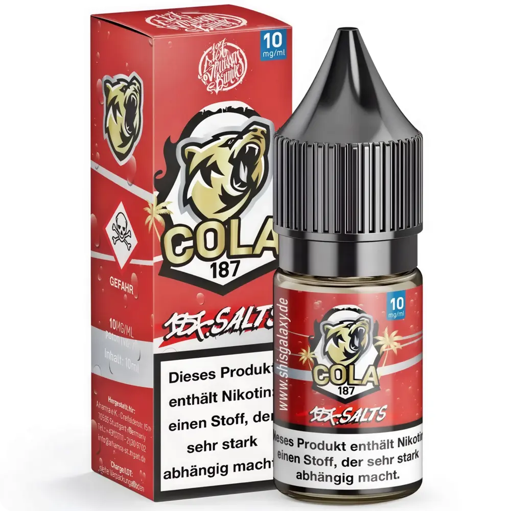 187 Strassenbande 187 Salts - Cola - E-Liquid - Nikotin 10 mg/ml