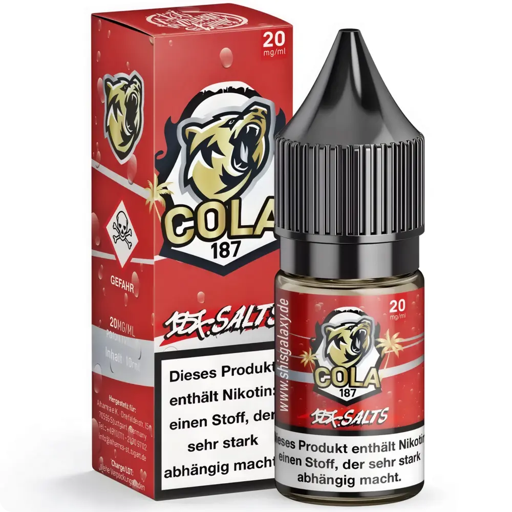 187 Strassenbande 187 Salts - Cola - E-Liquid - Nikotin 20 mg/ml