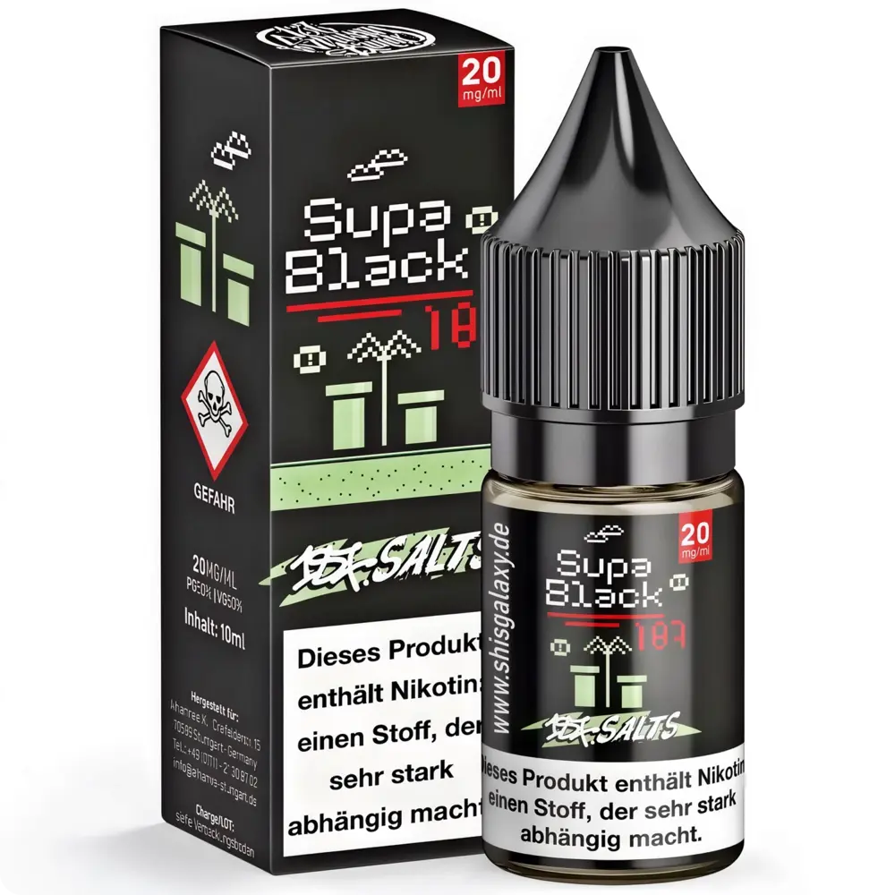 187 Strassenbande 187 Salts - Supa Black - E-Liquid - Nikotin 20 mg/ml