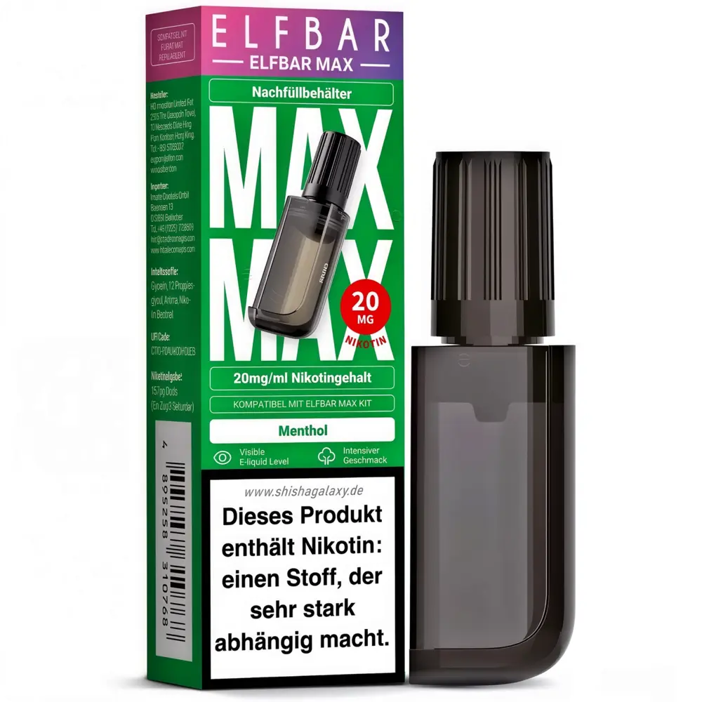 elfbar wann akku voll ELFBAR MAX Pod 10ml