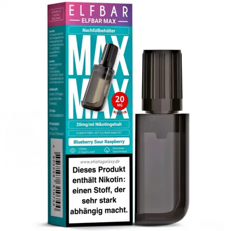 Elfbar MAX 6000 Pods Blueberry Sour Raspberry kaufen | 6000 Züge 10ml