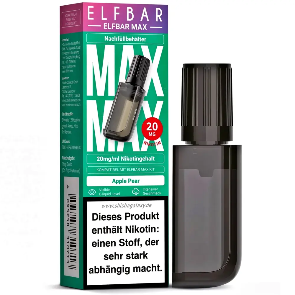 Elfbar MAX 6000 Pods Apple Pear kaufen | 6000 Züge 10ml