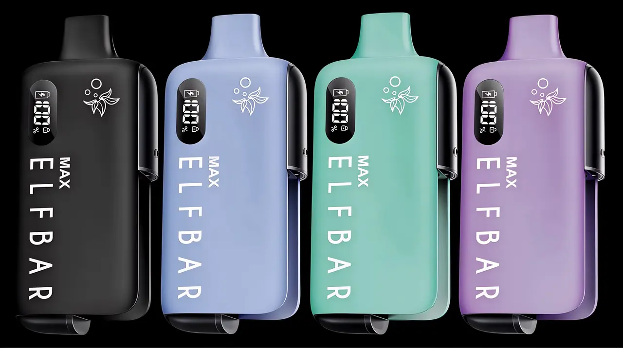 elfbar max verdampfer Gerät Blue kaufen | 650 mAh Akku & USB‑C elfbar neu M&J Ersatz Elfa Pods einwegvapes Flavours:Apple Peach