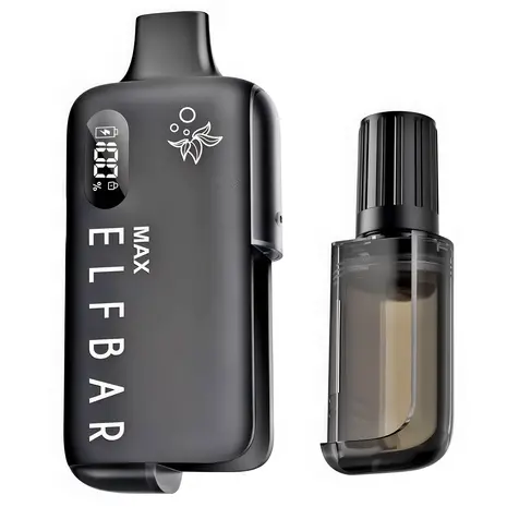 elfbar max akku Gerät Black kaufen | 650 mAh & USB‑C elfbar max nachfüllen Elfbar Pods ohne Nikotin 1wk Flavor:Ultra- Grape Honeydew