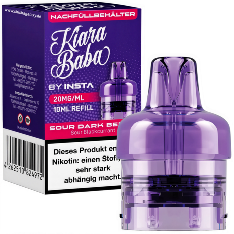 Kiara Baba Vape 10K Pod Sour Dark Berry 20mg günstig kaufen
