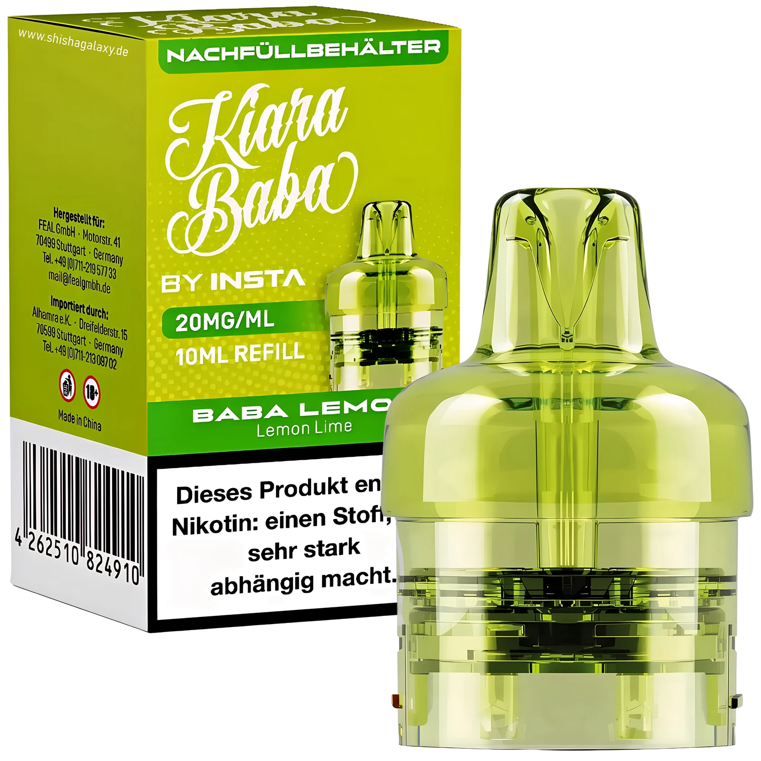 Kiara Baba Vape 10K Pod Baba Lemon 20mg günstig kaufen