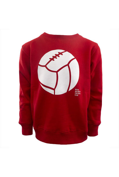 RAFC Sweater Retro Ball Kids - Rood