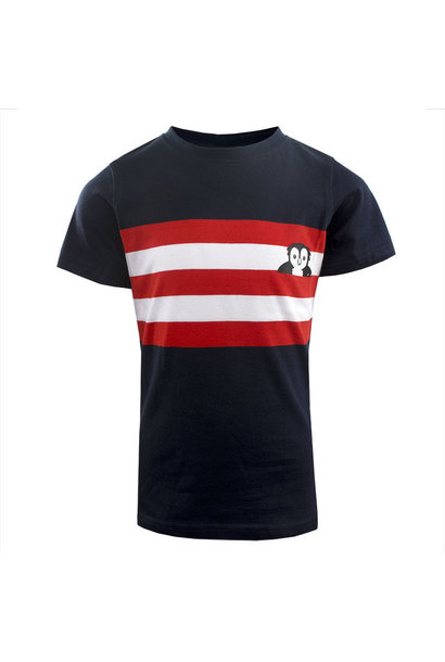 RAFC T-shirt Strips Owl Kids - Navy