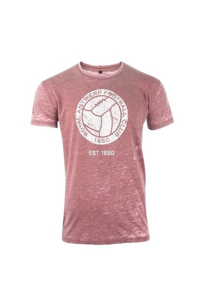RAFC T-shirt 'Vintage Logo' - Rood