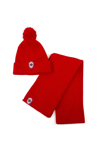 RAFC Beanie + Scarf - Rood