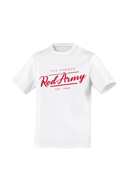 RAFC T-shirt WIT ' The Famous Red Army'