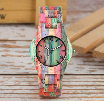 Bamboe horloge Londen - Dames