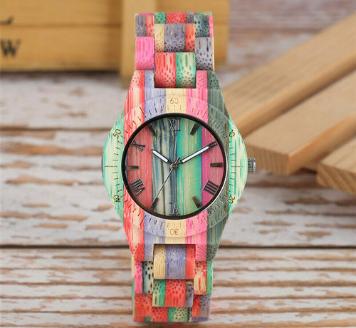 Bamboe horloge Londen - Dames