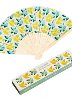 Rex London Bamboo fan lovebirds