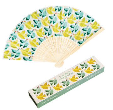 Rex London Bamboo fan lovebirds