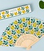 Bamboo fan lovebirds