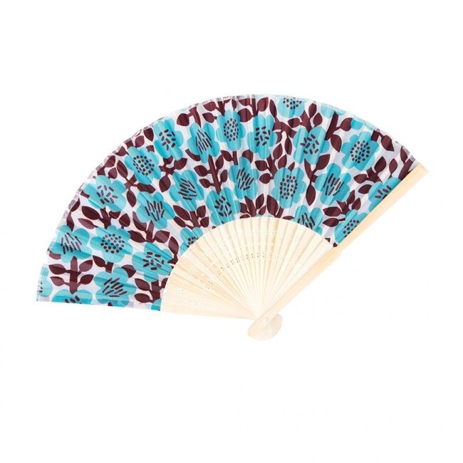 Bamboo fan Astrid flower