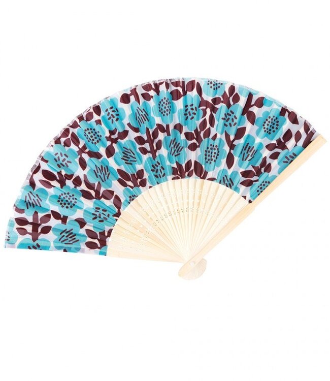 Bamboo fan Astrid flower