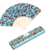 Bamboo fan Astrid flower