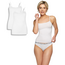 Spaghetti Tops 2-pack Vera – White