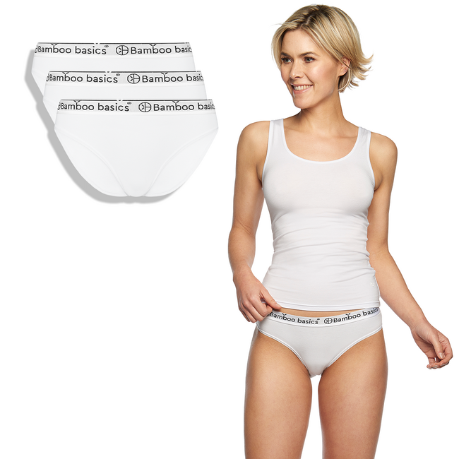 Bamboo Basics Slips weiß 3er-Pack - Yara