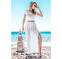 Set top and openwork skirt fabulous - White