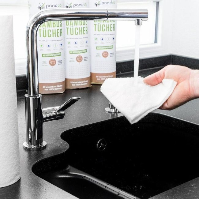 Pandoo bamboo washable kitchen paper - 2 rolls