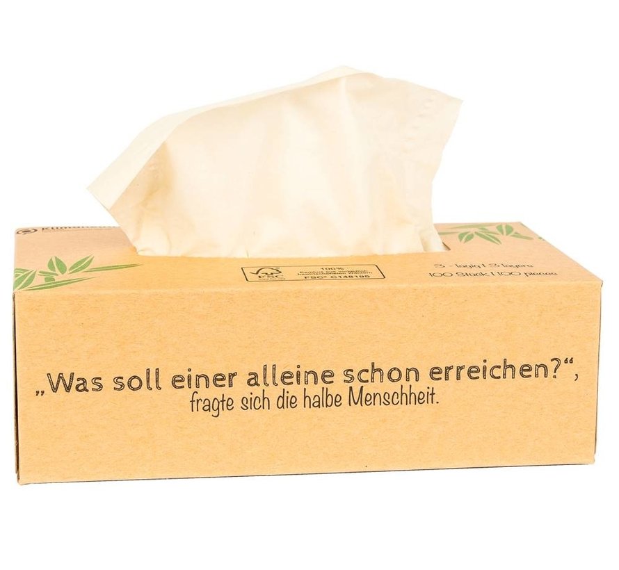 Pandoo bamboe tissues - 6 Stuks-  Plasticvrij