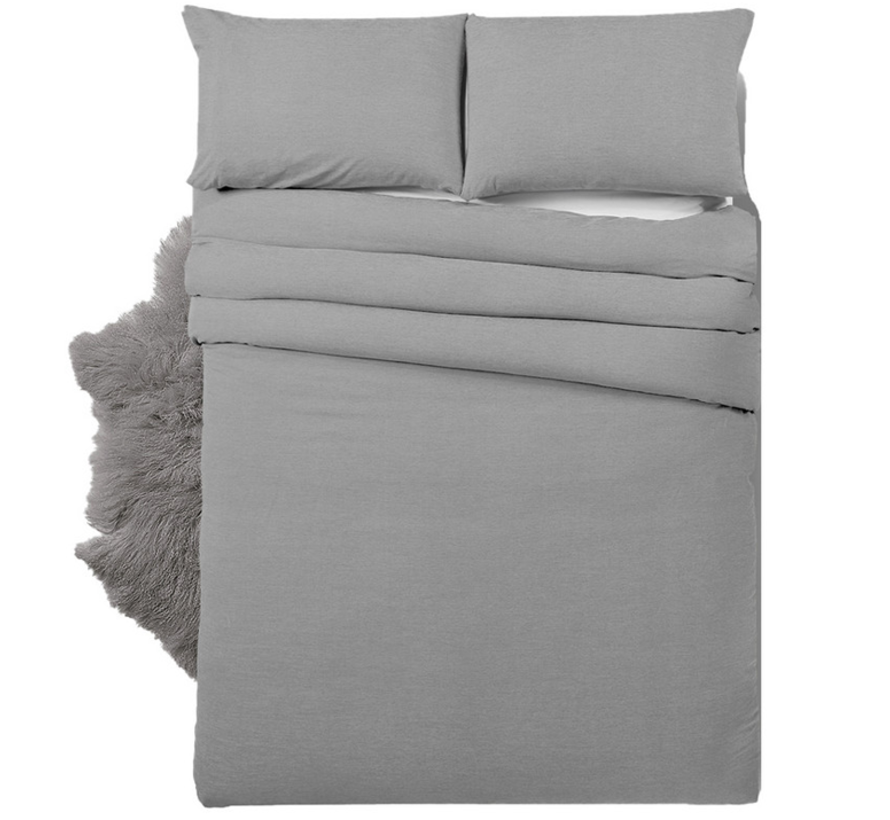 Housse de couette Bamboo Touch - Comprend 2 x taies d'oreiller - Gris