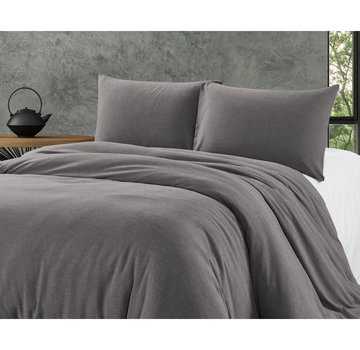 Zensation Bamboo Touch Bamboo Touch Duvet Cover - Includes 2 x pillowcase - Anthracite