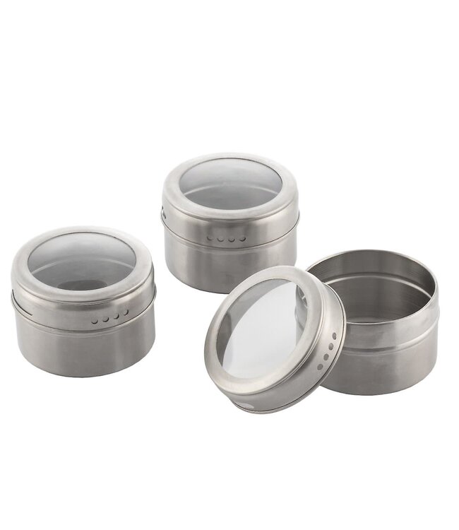 Magnetic spice rack with bamboo kitchen utensils - 7 pieces