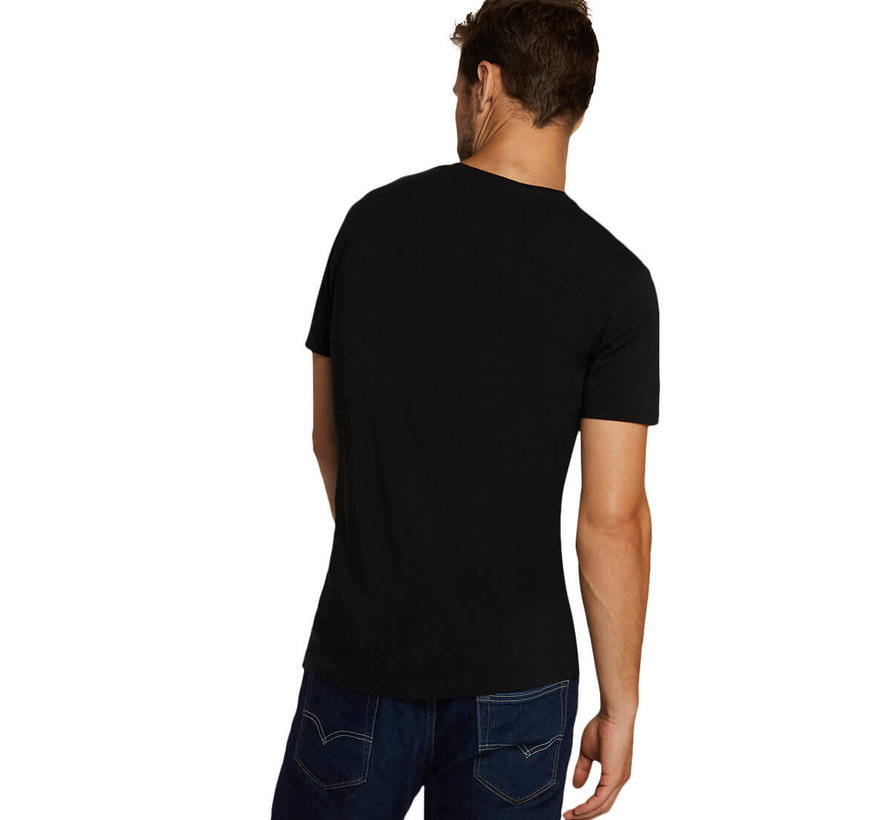 Bamboo Basics T-shirts Ruben ronde hals– Zwart (2-pack)